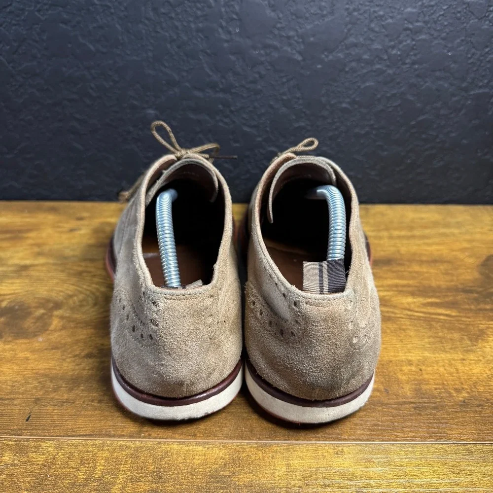 Hugo Boss 50260583 Tan Suede Wingtip Brogue‎ Mens Size 42